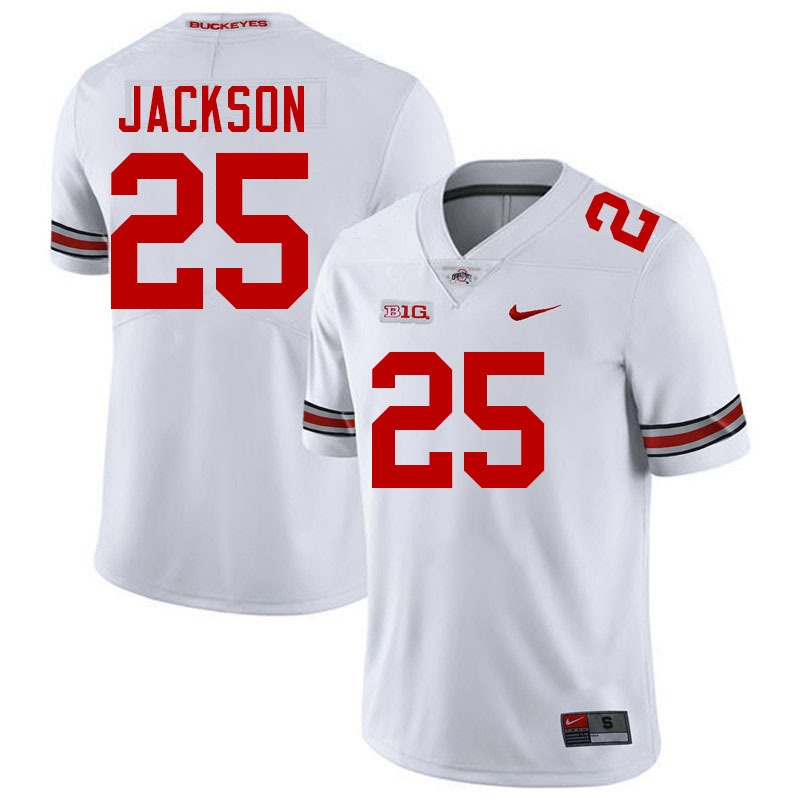 #25 Bo Jackson Ohio State Buckeyes Jersey College Football Uniforms-White